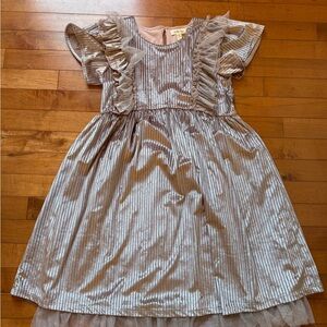 Matilda Jane Metallic Ruffle Sleeve Girls Dress